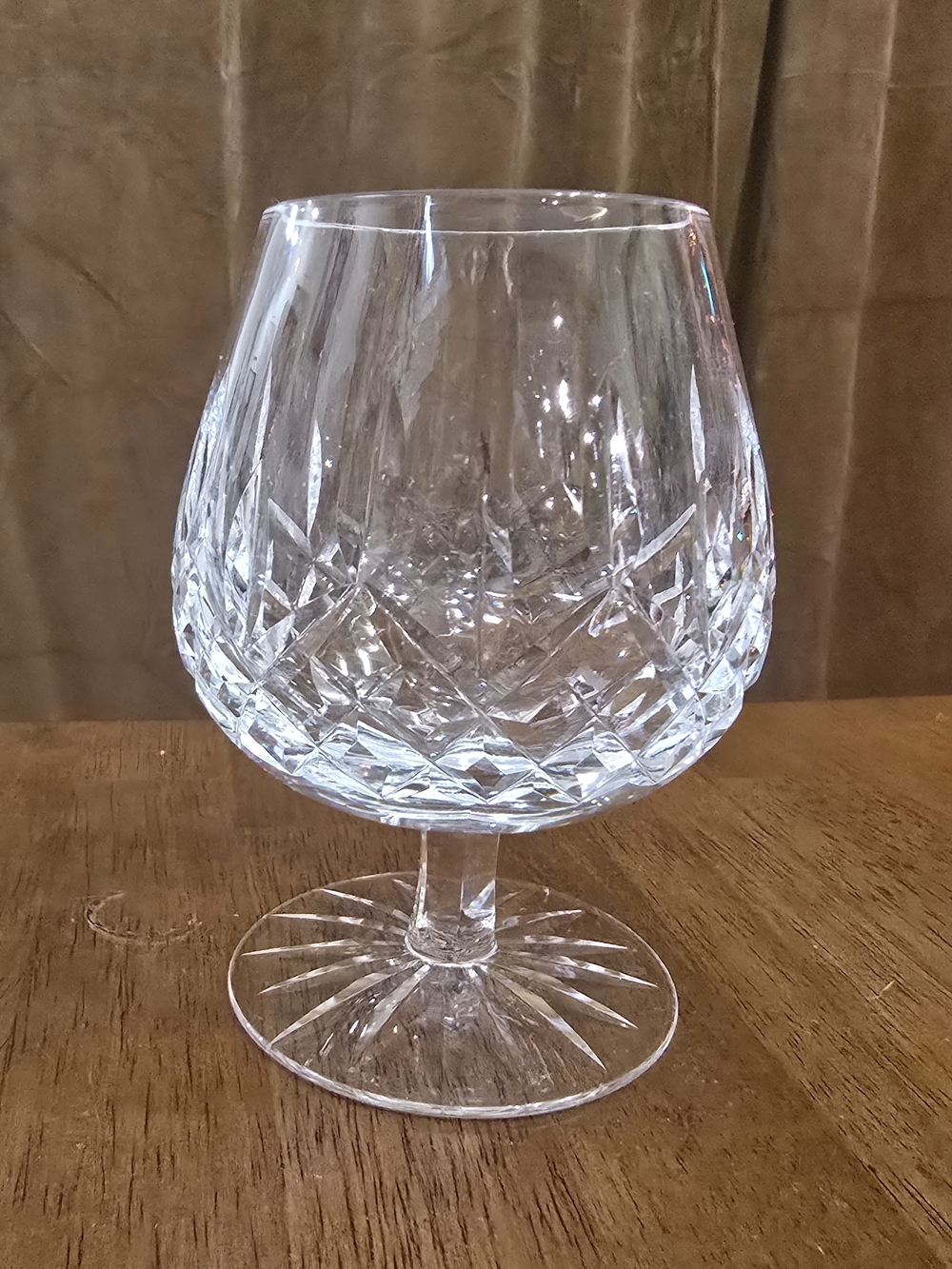 Waterford Lismore Crystal Brandy Snifter Cognac Glass 12 Oz Signed Ireland 5.25"